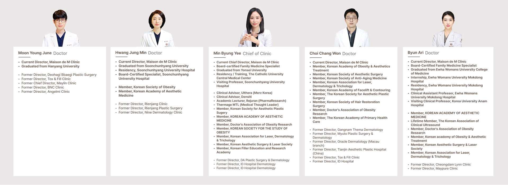 Maison de M Medical Team detail banner image